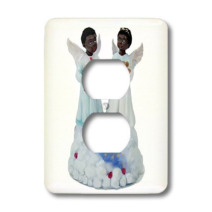3dRose lsp_1069_6 African - American angels 2 Plug Outlet Cover