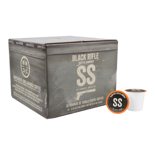 Black Rifle Coffee Company Silencer Smooth, Light Roast Coffee Rounds, 50 Single Serve Coffee Pods Black Rifle Coffee Company Silencer Smooth, Light Roast Coffee Rounds, 50 Single Serve Coffee Pods