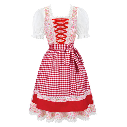 Parlsdy Women's German Dirndl Dress Oktoberfest Costume Women Bavarian Oktoberfest Dress for Women Beer Costume Pink-XL Parlsdy Women's German Dirndl Dress Oktoberfest Costume Women Bavarian Oktoberfest Dress for Women Beer Costume Pink-XL
