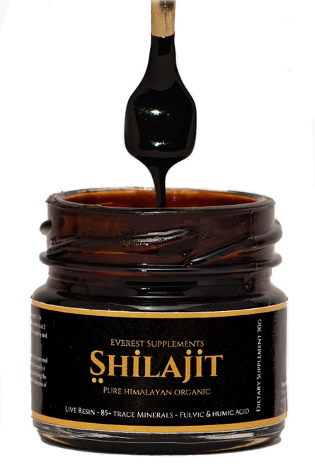 Pure Himalayan Organic Shilajit Resin - Gold Grade 500 mg Maximum Potency Natural Shilajit Resin with 85+ Trace Minerals & Fulvic and Humic Acid for Energy, Immune Support, 30 Grams Pure Himalayan Organic Shilajit Resin - Gold Grade 500 mg Maximum Potency Natural Shilajit Resin with 85+ Trace Minerals & Fulvic and Humic Acid for Energy, Immune Support, 30 Grams