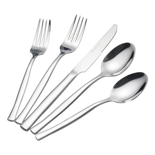 Qskely 60-Piece Stainless Steel Flatware Cutlery, Service for 12