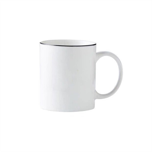 Mug Ceramic Creative Fashion Nordic Style Simple Mug Black Line Mug Cup Water Milk Coffee Milk Breakfast Cup Coffee Mug (Color : C)