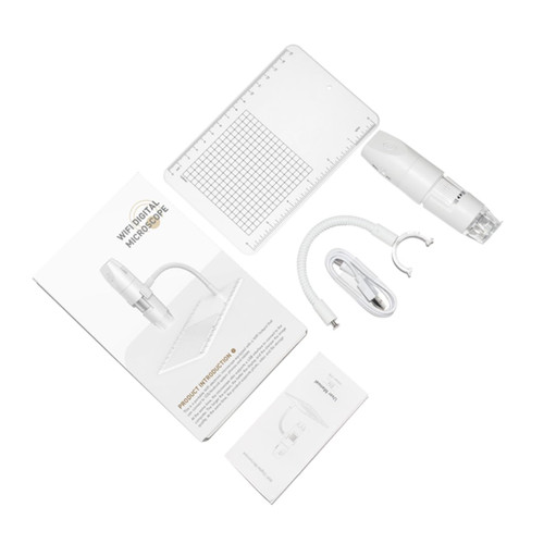 Hemobllo Microscope Digital USB Microscope Digital Microscope USB Magnifier Microscope WiFi White