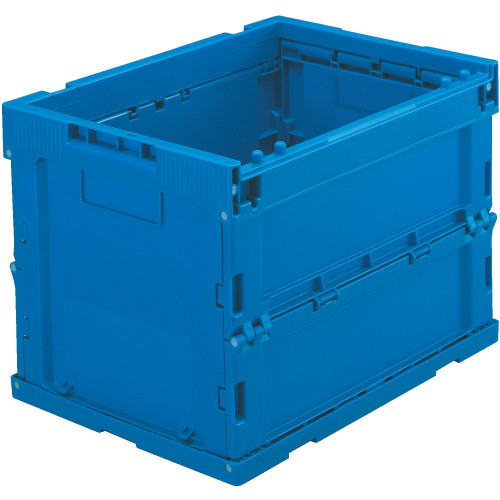 TRUSCO TR-S20-DB ? Folding Container, 5.3 gal (20 L), Dark Blue