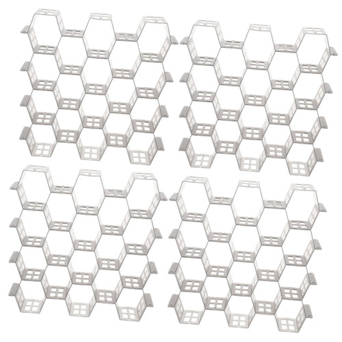 VILLCASE 4 Sets Honeycomb Drawer Partition Honeycomb Divider Closet Divider Drawer Organizer Drawer Clapboard Partition Drawer Divider Drawer Grid Divider Polypropylene Shelf Wardrobe