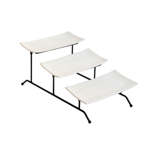 MAGICLULU Display Shelves Display Shelf Paper Cups Cupcake Display Tower Metal Serving Tray Desserts Stand Cake Display Rack Cupcake Stand Cake Tray Display Stand White Wedding Cake Pan