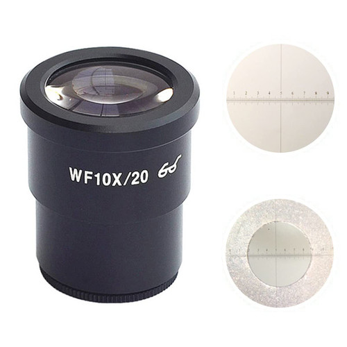 XuuSHA Handheld Digital Microscope Accessories WF10X WF20X Lens Stereo Microscope Eyepieces Microscope Accessories (Color : WF10X (with Scale))