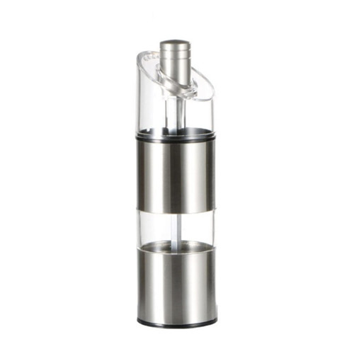 TiStm Pepper Mill Pepper Grinder Salt Mill Stainless Steel Salt Pepper Grinders?2 in 1 Multifunction Spice Bottle Adjustable Coarse Mills Salt and Pepper Grinder Bottle (Size : 17 * 4.8cm)