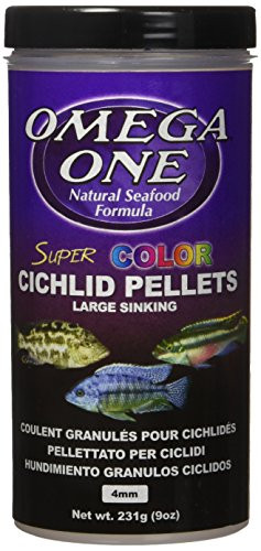 Omega One Super Color Cichlid Pellet - Large Sinking 9oz.