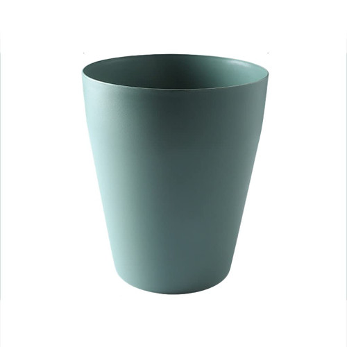 HONGFEISHANGMAO Trash Can Small Trash Can Round Plastic Wastebasket Open Top Trash Can Garbage Container Bin for Bathroom Kitchen Office Waste Bin Garbage Container Bin (Color : B)