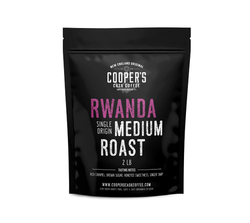 Rwanda Full Bodied Medium Roast Coffee Beans, Single Origin Whole Coffee Beans - 2lb Bag