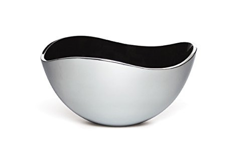 Savora Dimple Aluminum and Enamel Bowl, 7-Inch, Noir