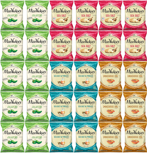 Miss Vickie's Potato Chips Variety Pack - Kettle Cooked Bulk Assortment (30 Count) Miss Vickie's Potato Chips Variety Pack - Kettle Cooked Bulk Assortment (30 Count)