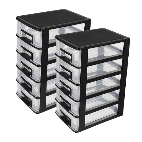 VILLFUL 2pcs Storage Box Storage Shelf Storage Drawers Storage Bins Storage Shelves Storage Cabinet Desk Drawer Desk Organizer Locker Plastic Small Skin Care Product Rack Office