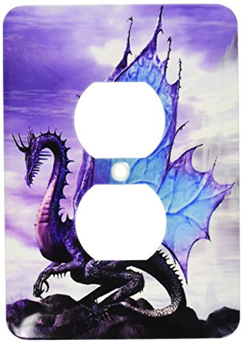 3dRose lsp_4145_6""Fairytale Dragon" 2 Plug Outlet Cover