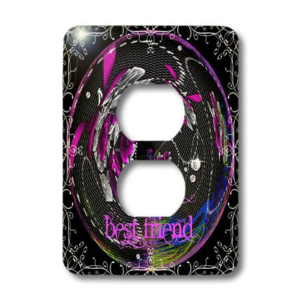 3dRose LLC lsp_14327_6 Girls Best Friend Orb, 2 Plug Outlet Cover