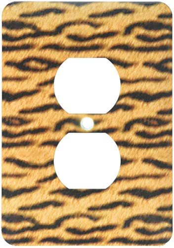 3dRose lsp_20339_6 Orange Tiger Animal Print 2 Plug Outlet Cover