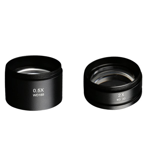 XuuSHA Handheld Digital Microscope Accessories 0.3X 0.5X 0.7X 0.75X 1X 1.5X 2.0X Objective Lens 48mm for Trinocular Microscope Microscope Accessories (Color : 0.5X 2X)