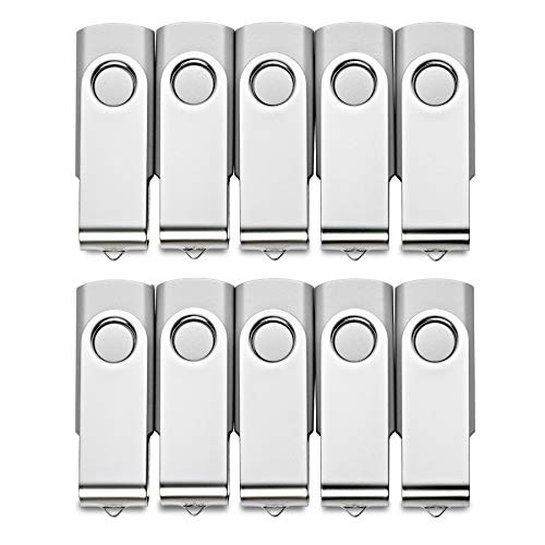 Fast High Performance Classic Swivel 2GB 20-Pack USB 2.0 Flash Drive - Thumb Drive Fastest Memory Stick (Silver)