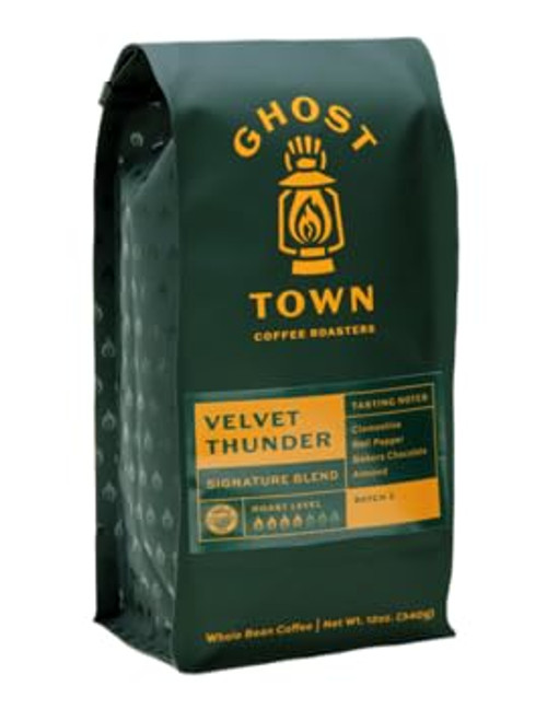 Ghost Town Coffee Roasters "Velvet Thunder" Medium Roasted Whole Bean Coffee - 2 Pound Bag Ghost Town Coffee Roasters "Velvet Thunder" Medium Roasted Whole Bean Coffee - 2 Pound Bag