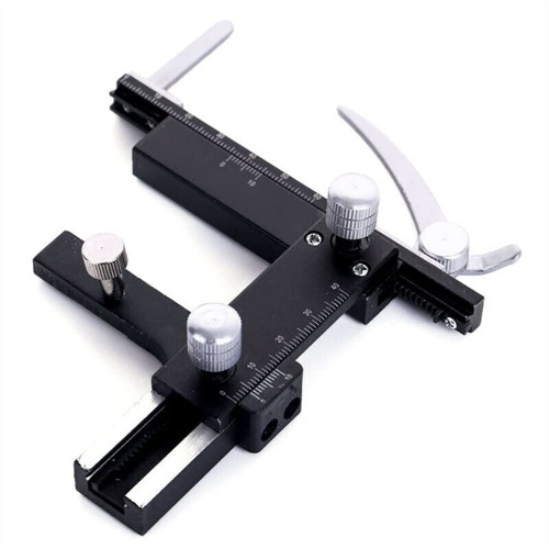 Microscope Accessories Kit Attachable Mechanical Stage X-Y Movable Stage with Scale XSP Biological Microscope Stage Microscope Slides