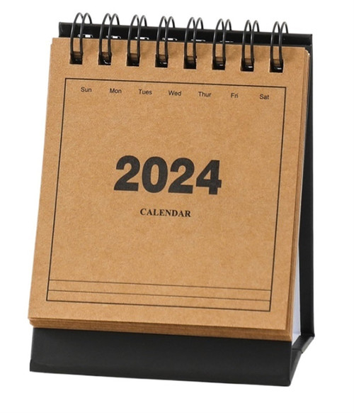 Desk Calendar Mini Desk Calendar 2024 Standing Flip Monthly Calendar Desk Calendar For School Home Office Schedule Hanging Calendar (Color : A, Size : 1pcs)