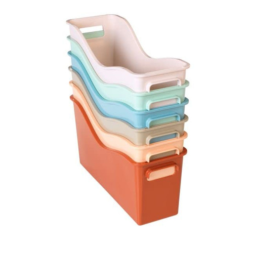 Really Good Stuff Easy Carry Book and Binder Holder - Set of 6 - 6 Boho Colors