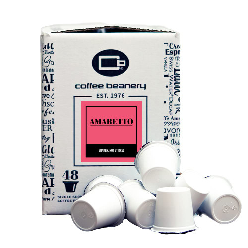 Amaretto Single Serve Coffee Pods | 48ct | 100% Specialty Arabica Coffee | Gourmet Flavored Coffee