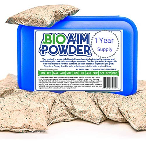 Septic Tank Treatment. 12 Monthly Treatments One Flush. Safe Green Bacteria and Enzymes Powder in Packets. Get Rid Of Odor and Any Organic Clog. Avoid Expensive Sewage Backups.