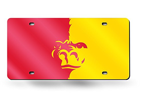 Rico Industries NCAA Pittsburg State Gorillas Laser Inlaid Metal License Plate Tag, Red, 6" x 12" Rico Industries NCAA Pittsburg State Gorillas Laser Inlaid Metal License Plate Tag, Red, 6" x 12"