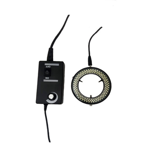 Microscope Adapter Adjustable 144 or 56 LED Ring Light Lamp 6500K for Industrial Stereo Trinocular Binocular Microscope Illuminators Microscope Accessories (Color : 144 led Light)