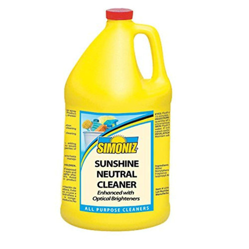 Simoniz S3497004 Sunshine Neutral Floor Cleaner and Brightener, 1 gal Bottles per Case (Pack of 4) Simoniz S3497004 Sunshine Neutral Floor Cleaner and Brightener, 1 gal Bottles per Case (Pack of 4)