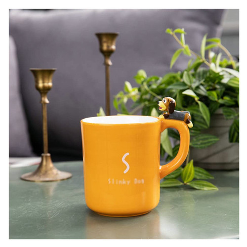WAOCEO Coffee Mugs Ceramic Mug Three-dimensional Relief Dachshund Dog Coffee Cup Home Living Room Milk Breakfast Cup Creative Student Cup Can Be Gifted Coffee Cup