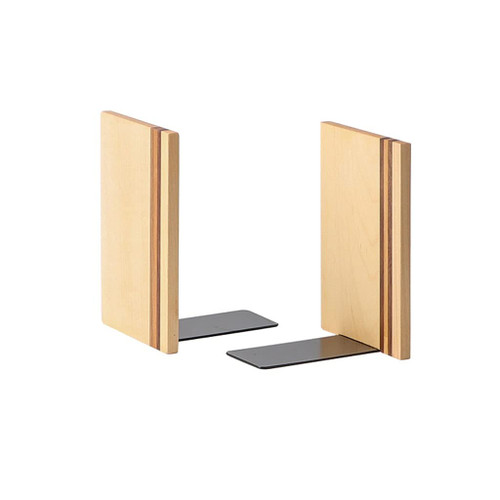 Decorative Bookends Small Desktop Bookends Bookshelf L-Shaped Anti-Mobile Bookend Student Desktop Book Ends Office Bedroom File Storage Rack Book Stopper/Holder (Color : Beige)