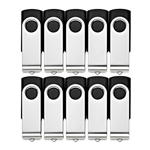 Fast High Performance Classic Swivel 4GB 20-Pack USB 2.0 Flash Drive - Thumb Drive Fastest Memory Stick (Black)