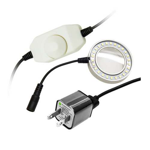 Stereo Microscope Ring Light-26 LED Adjustable Ring Light for Stereo Trinocular Binocular Microscope M42 M48 Thread Source Brightness USB Adjustable Lamp (Color : M48 White)