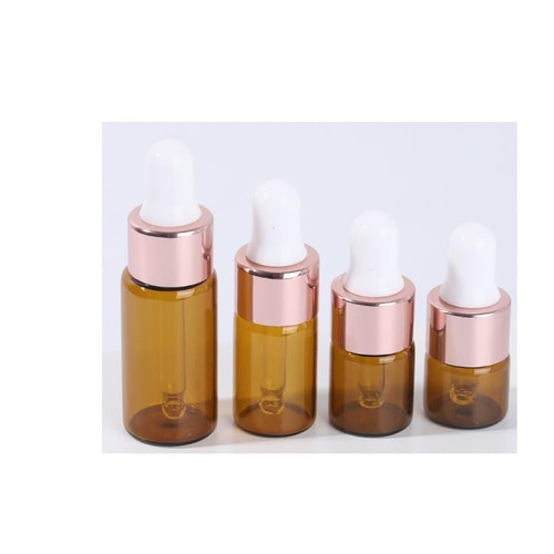 Atomizer Bottle 50pc/set Dropper Bottle 1ml 2ml 3ml 5ml Reagent Dropper Amber Glass Liquid Pipette Tude Refillable Bottles Refillable (Color : Amber, Size : 2ml)