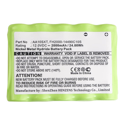 Synergy Digital Speaker Battery, Compatible with Soundcast AA10SXT Speaker, (Ni-MH, 12V, 2000mAh) Ultra High Capacity, Replacement for Soundcast FH2000-14490C10S Battery