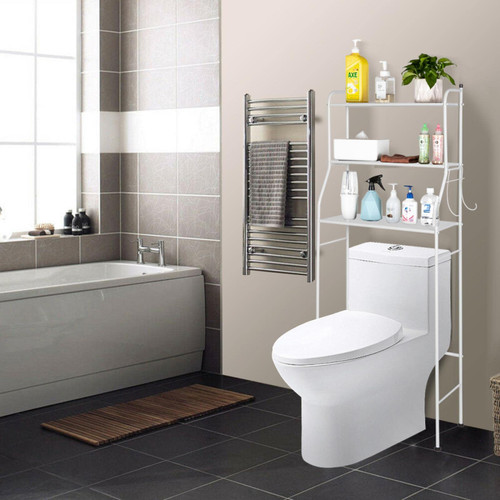 3-Tier Over The Toilet Storage Shelf,Over The Toilet Storage Rack for Small Bathroom,Easy to Assemble,Space Saver for Bathroom,Restroom, Laundry,White 3-Tier Over The Toilet Storage Shelf,Over The Toilet Storage Rack for Small Bathroom,Easy to Assemble,Space Saver for Bathroom,Restroom, Laundry,White