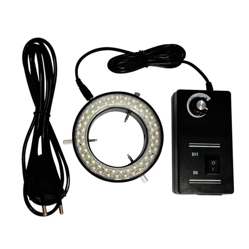 XuuSHA Handheld Digital Microscope Accessories Black 60 LED Microscope Ring Light Adjustable Illuminator Lamp for Stereo Microscope Microscope Accessories