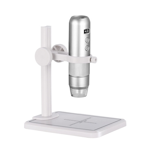 Portable Digital Microscope, Handheld USB Microscope HD WiFi Coin Microscope Kit, Beauty Electronic Microscope with 8 LED Lights for Beginner Kids
