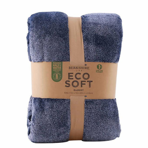 Berkshire Life ECO Soft Blanket (Blue, King (U.S. Standard))