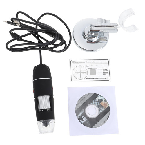 HOMSFOU Detect Magnifying Microscope 3pcs Electron Microscope Alloy Digital Microscope Number Home Digital Microscope