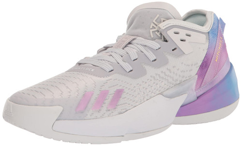 adidas Unisex D.O.N. Issue 4 Basketball Shoe, Dash Grey/Bliss Lilac/Grey, 12 US Men