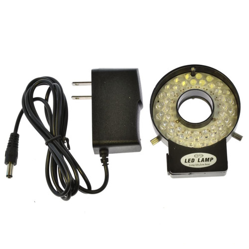XuuSHA Microscope Accessories kit Slide Preparation camer Adjustable 40 LED Ring Light Illuminator Lamp for Industry Stereo Microscope Adapter Microscope Accessories