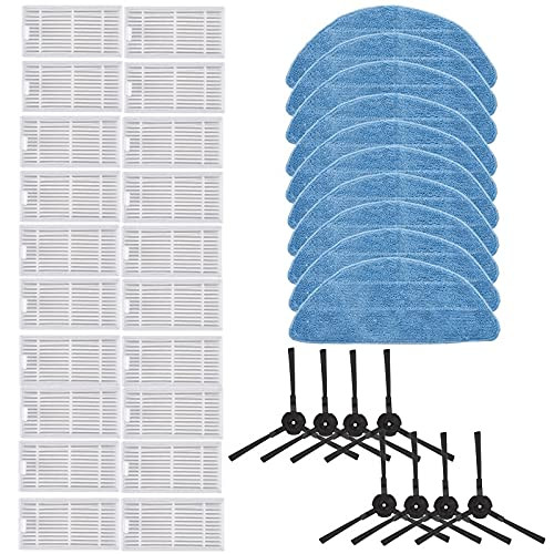 ALPGEN HEAP Filter Mop Cloth Side Brush/Fit for Ilife V5S V5 Pro X5 V3L V5 V3S V3S Pro V50 Robotic Vacuum Parts Kit Sweeping Robot Set