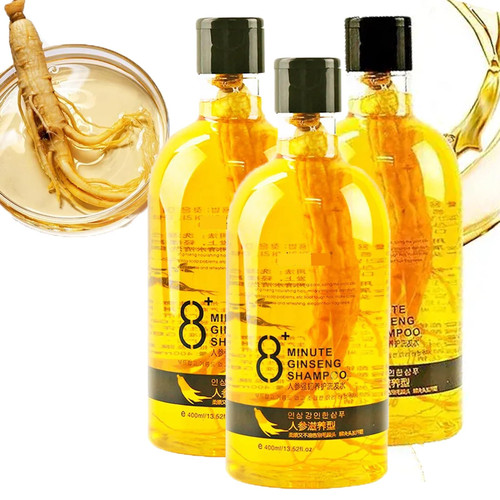 2024 New Ginseng Shampoo, Ginseng Shampoo And Conditioner, 8 Minute Ginseng Shampoo, Extract Root Nourishing Shampoo For All People (Size : 3pcs)