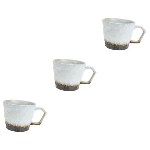 Alipis 3pcs Ceramic Coffee Mug Cappuccino Cup Coffee Mugs Ceramic Cup Ceramic Latte Art Cup Retro Latte Mug Canteen Milk Cup Artistic Coffee Cup Retro Coffee Cup The Dish Ceramics Vintage
