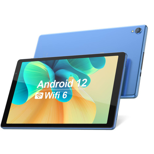 Android 12 Tablet 10 inch Tablets,2GB RAM 32GB ROM,Quad-Core Tablets,IPS HD Touch Screen and Dual Speaker,Google Certificated 2.4G Wi-Fi Tablets,256GB SD Card Expand,6000mAh Long Battery Life?Blue?