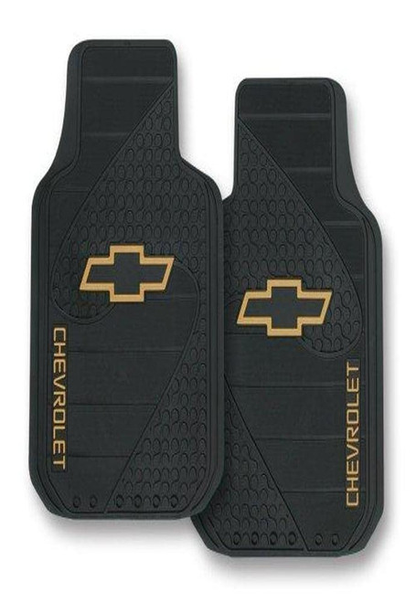 PLASTICOLOR 001381R01 Chevy Factory Style Trim-to-Fit Molded Front Floor Mats - Set of 2